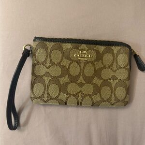 Coach Brown Wristlet